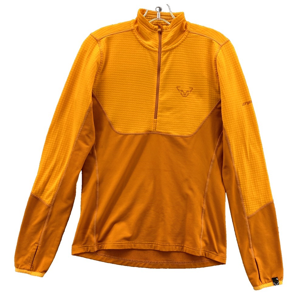 DynaFit Jacket Womens Medium Orange Thumb Hole Sport Athleisure Gorpcore Outdoor